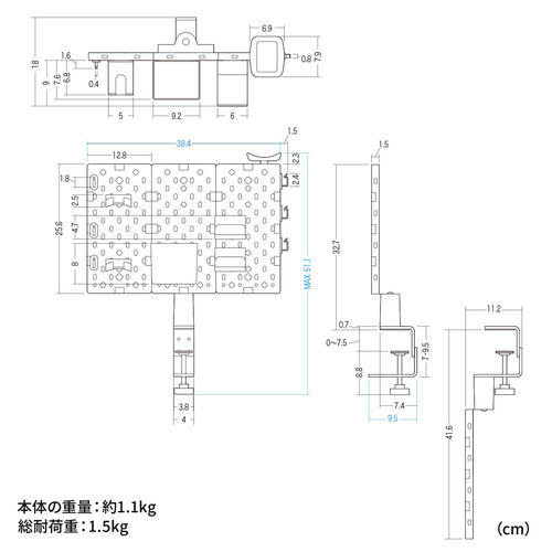 Nv LE{[h JX^ p`O{[h ] pl3 6ރp[c fXN CAEgR fXNpl 38.4cm ubN 100-MRSH011BK