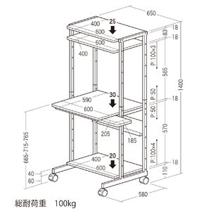 Amazon | サンワダイレクト パソコンデスク コンパクト 65cm幅