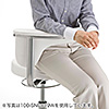 メディカルチェア ナースチェア クランケチェア 実験椅子 回転椅子 医療 研究室 クリニック 病院 受付 診療所 工場 キッチン キャスター付 カウンター アジャスター対応 100-SNC019BG