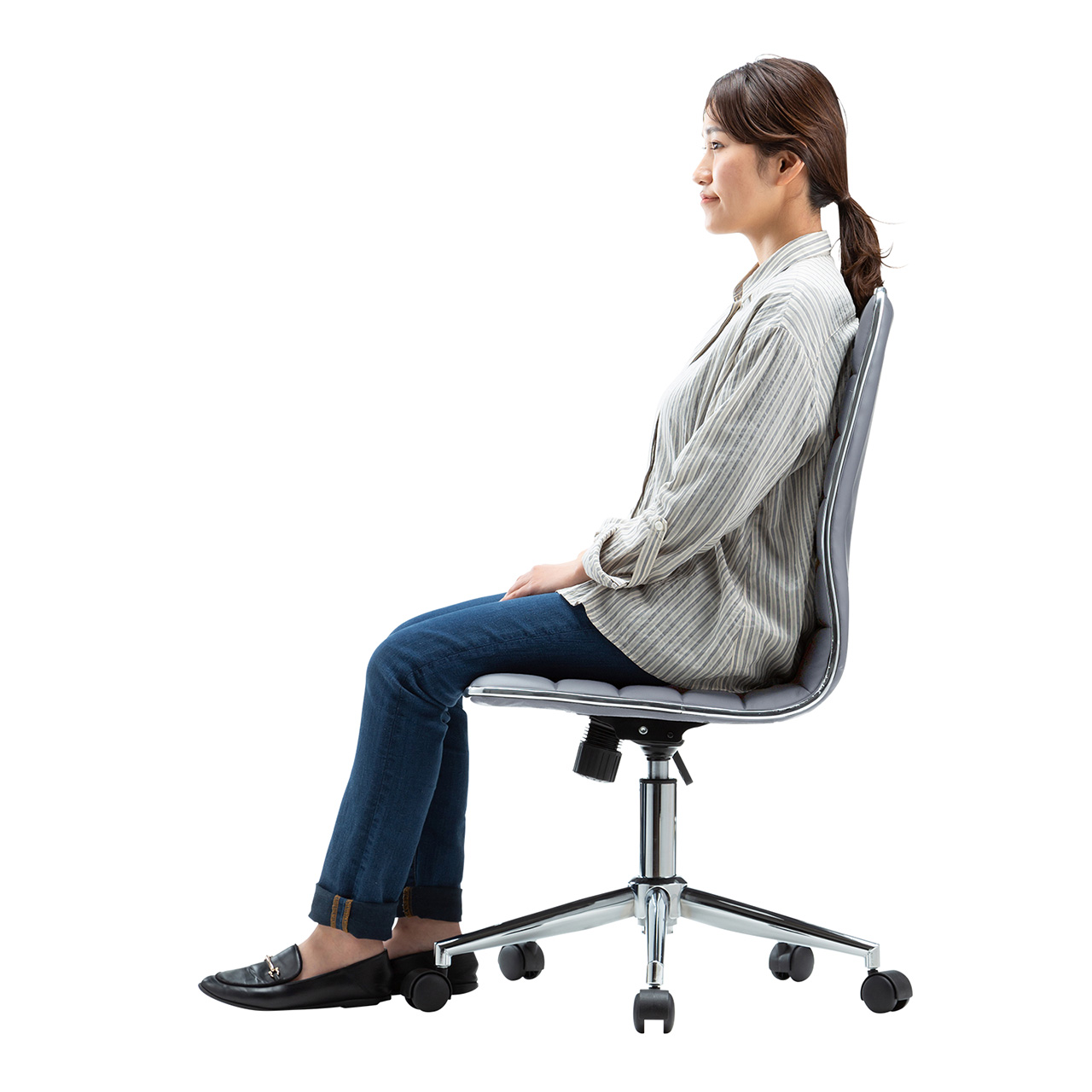 �V���v���f�U�C���`�F�A �O���[ �z�e���p �~�h���o�b�N PU���U�[ ���b�L���O �������