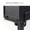 スピーカースタンド 小型 卓上 据え置き 高さ25～34.5cm 角度調整可能 天板13.5×9cm 耐荷重5kg 100-SPSTN04