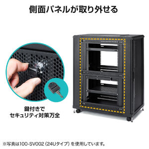 サーバーラック 19インチ 大型 36U 奥行100cm メッシュパネル 棚