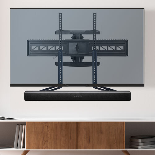 �T�E���h�o�[�X�^���h VESA�}�E���g 75�`600mm �X�s�[�J�[�X�^���h �ėp ���t������ �ω׏d 5kg �㉺�Ή� �e���r�X�^���h���p�\