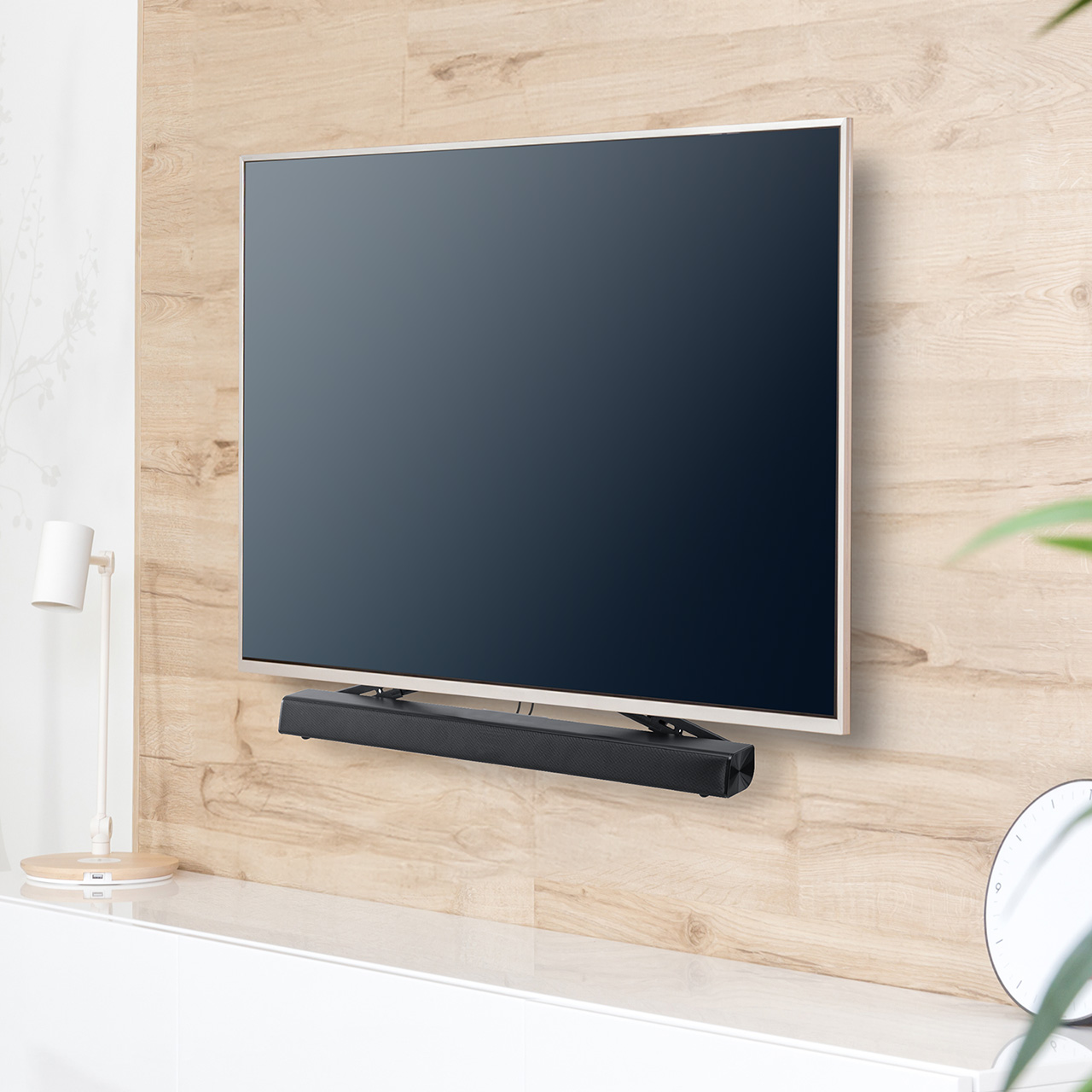 �T�E���h�o�[�X�^���h VESA�}�E���g 75�`600mm �X�s�[�J�[�X�^���h �ėp ���t������ �ω׏d 5kg �㉺�Ή� �e���r�X�^���h���p�\