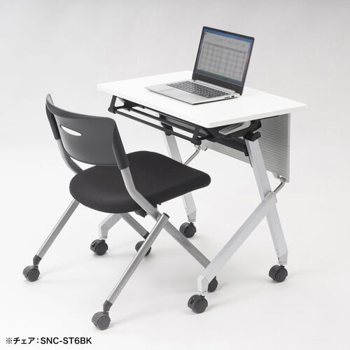 �܂肽���݃e�[�u�� �w�K�m�� �t���b�v�e�[�u�� �t�H�[���f�B���O�f�X�N �V��75cm �V���s45cm �L���X�^�[�t�� ���I�t�� ���t�� �ؖڒ� �I���O�b�Y �X�^�b�L���O �V���o�[�t���[��