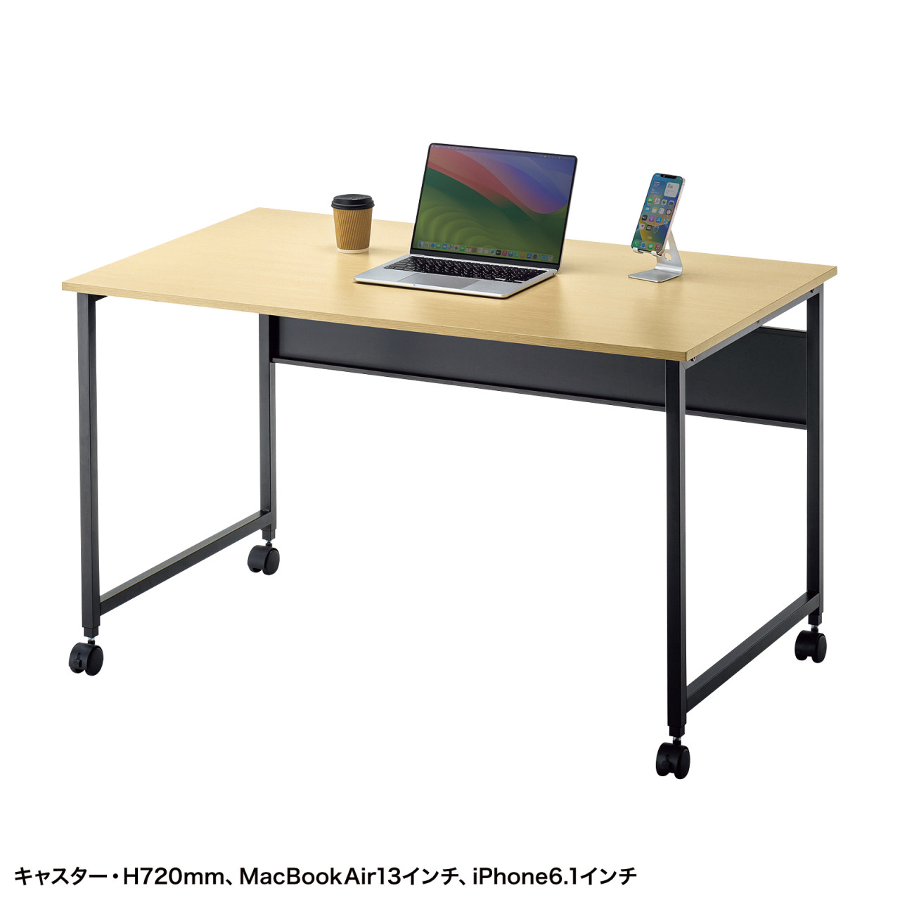 �p�\�R���f�X�N �t���L�V�u���f�X�N W1200 �ؖ� �����ύX 2�i�K ����70cm ����72cm ��^�P�[�u���g���[�t �L���X�^�[ �A�W���X�^�[ �ω׏d50kg