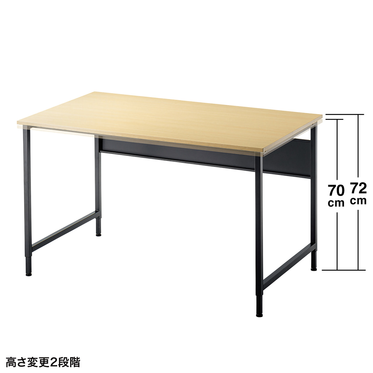 �p�\�R���f�X�N �t���L�V�u���f�X�N W1200 �ؖ� �����ύX 2�i�K ����70cm ����72cm ��^�P�[�u���g���[�t �L���X�^�[ �A�W���X�^�[ �ω׏d50kg