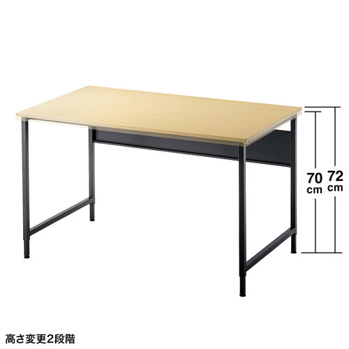 �p�\�R���f�X�N �t���L�V�u���f�X�N W1200 �ؖ� �����ύX 2�i�K ����70cm ����72cm ��^�P�[�u���g���[�t �L���X�^�[ �A�W���X�^�[ �ω׏d50kg