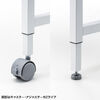�p�\�R���f�X�N �t���L�V�u���f�X�N W1400 �z���C�g �����ύX 2�i�K ����70cm ����72cm ��^�P�[�u���g���[�t �L���X�^�[ �A�W���X�^�[ �ω׏d50kg