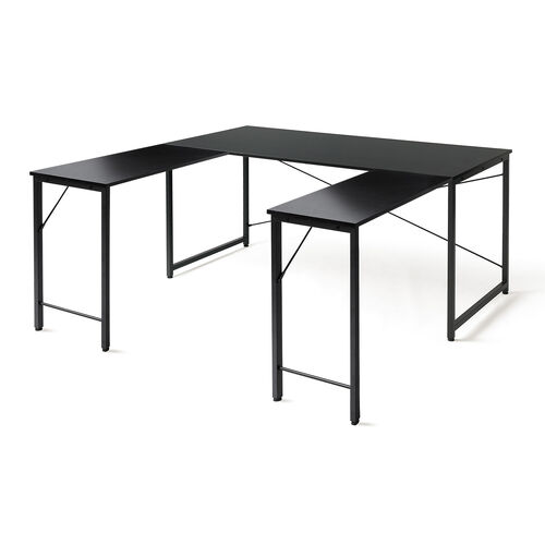 サンワダイレクト シンプルワークデスク ブラック 幅160cm×奥行60cm サンワダイレクト本店 サンワサプライ【オフィス・PC周辺通販】