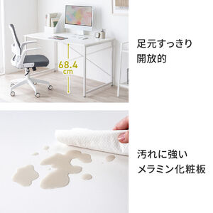 L字デスク シンプルデスク 幅120cm 奥行160cm ブラック モニター