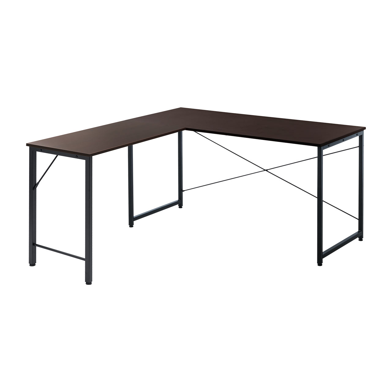 L���f�X�N �V���v���f�X�N ��140cm ���s150cm �u���E�� ���j�^�A�[���Ή�