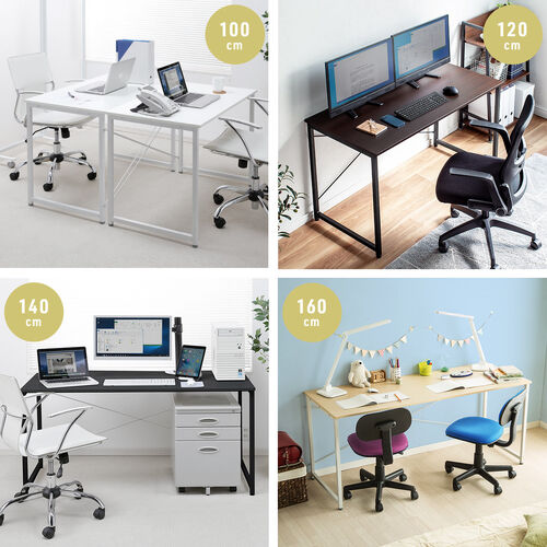 L���f�X�N �V���v���f�X�N ��140cm ���s150cm �u���E�� ���j�^�A�[���Ή�