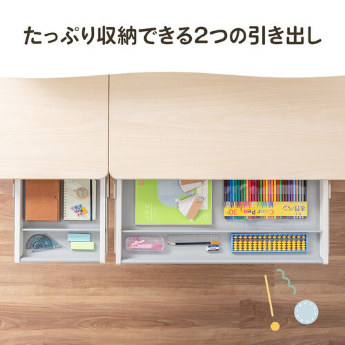 ID:G60091856　学習机・インキャビ付き サンワダイレクト本店 サンワサプライ【オフィス・PC周辺通販】