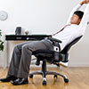 オフィスチェア メッシュ シンクロロッキング ランバーサポート ヘッドレスト アームレスト モールドウレタン テレワーク 腰痛対策