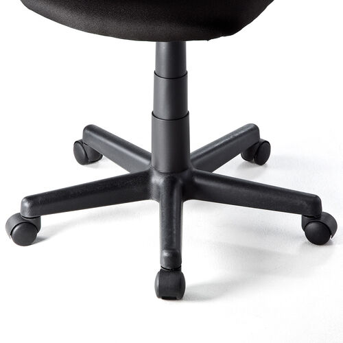オフィスチェア 事務椅子 メッシュ コンパクト ミドルバック ブラック