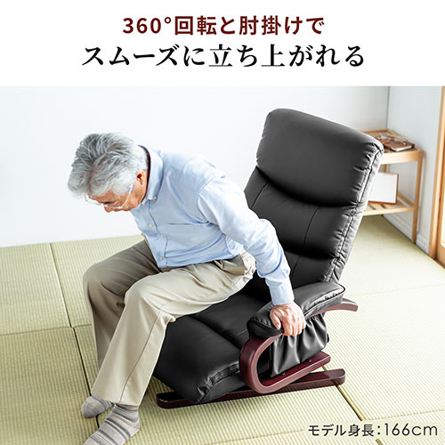 座椅子 リクライニング 360度回転(送料8600円込み)