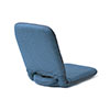 折りたたみ座椅子 ファブリック 14段階リクライニング 持ち運び可能 持ち手付き ブルー