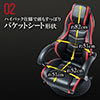 ゲーミング高座椅子 オットマン付（回転・160度無段階リクライニング・耐荷重100kg）