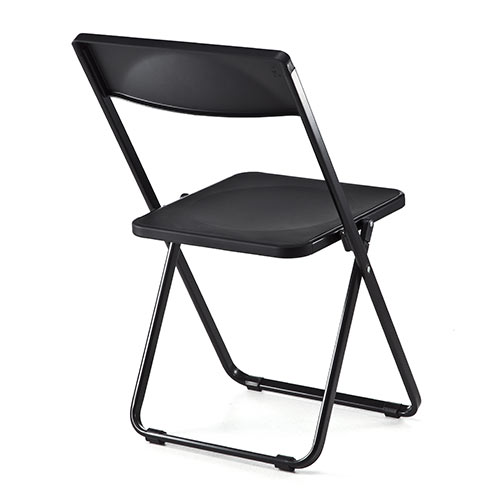 黒色 パイプ椅子 折り畳み椅子 椅子-