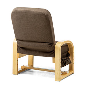 高座椅子（安楽椅子・コンパクト・背もたれ3段階角度調整・座面3段階高 