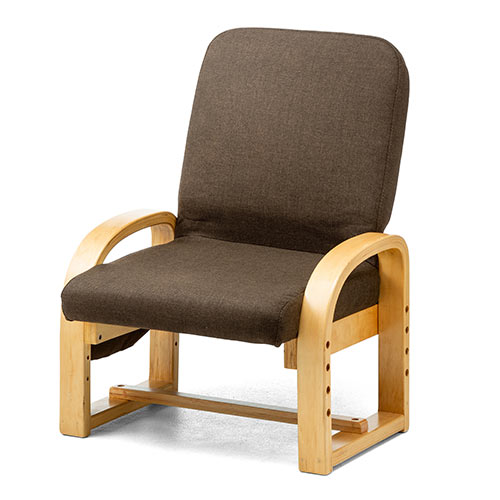 高座椅子（安楽椅子・コンパクト・背もたれ3段階角度調整・座面3段階高 