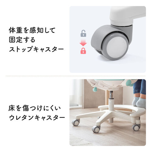 �̏d�����m���ČŒ肷��A�X�g�b�v�L���X�^�[�ƁA���������ɂ����A�E���^���L���X�^�[�ł��B