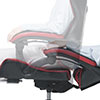 ゲーミングチェア ハイバック eスポーツチェア バケットシート 170°無段階リクライニング オットマン付き 150-SNCL012