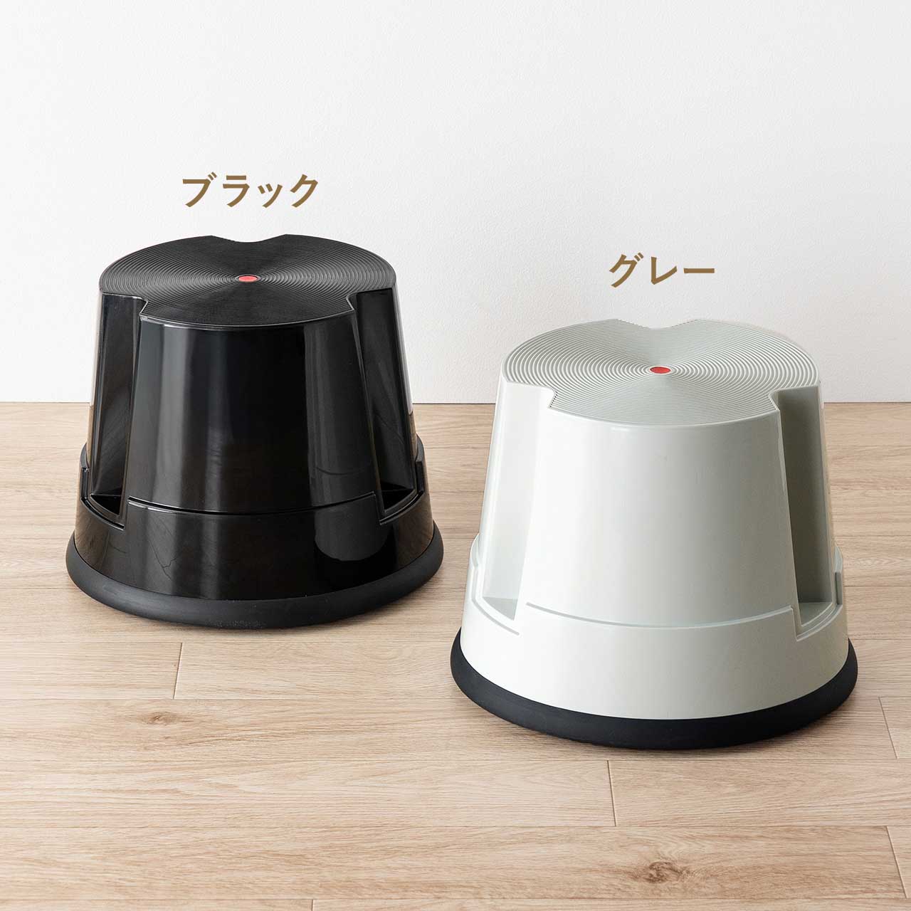 �X�e�b�v�X�c�[�� ���ݑ� �L���X�^�[�t�� �X�g�b�p�[�@�\�t�� ����30cm 1�i�^�C�v �X�^�b�L���O�\ �ω׏d150kg ���ϋv �O���[