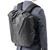 薄型 ビジネスリュック 防水カバー付き ブラック 薄マチ 通勤 スーツ用リュック 200-BAGBP024BK