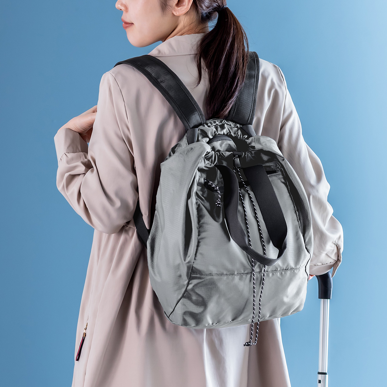 �܂肽���݃����b�N & �g�[�g�o�b�O �}�C�o�b�O �R���p�N�g �G�R�o�b�O �T�u�o�b�O 22L ���� �y�� ���@�\ �O���[