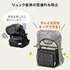 バッグインバッグ（リュック用・フェルト・軽量・縦型・15ポケット・自立可能・テレワーク・在宅勤務・ブルー）