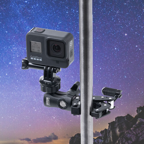 カメラマウント クランプマウント ボールヘッドアーム 1/4インチネジ マジックアーム カメラ取付 天板厚3.2cmまで 支柱直径1～3.2cm対応 200-BKT002