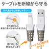 【ネコポス送料無料】ケーブル保護カバー（断線防止・iPhone・USBケーブル・ケーブルプロテクター）