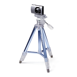 デジカメスタンド 小型カメラ用三脚 4段式 ブルー 0 Cam009blの販売商品 通販ならサンワダイレクト