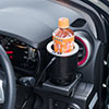 保温保冷 車載ドリンクホルダー シガー電源 12V車専用 ペットボトル アルミ スチール缶 ウォーマー＆クーラー ブラック