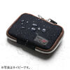 スマートキーケース 鍵 スマートキー 2個収納 カード2枚収納 外側ポケット キーリング付き ベージュ 200-CAR054BG