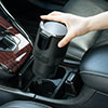 【CarGoodPressで紹介されました】保温保冷 車載ドリンクホルダー シガー電源 12V車専用 ペットボトル アルミ スチール缶 ペルチェ素子 温度表示 200-CAR085