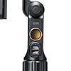 タブレット車載ホルダー ドリンクホルダー固定 カーチャージャー シガーソケット 充電用USBポート付き 200-CAR093