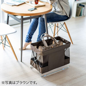 古着人気アイテム カバン置き 折りたたみ 荷物置き 収納ボックス メッシュ 荷物 自動車