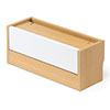 【家具セール】ケーブルボックス タップボックス 木製 小型 ケーブル収納 タップ収納 スマホスタンド ライトブラウン