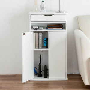 ☆定価34344円☆シンプル電話台　DBR/WH 家具・オフィス ｜通販ならサンワダイレクト