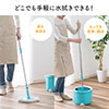 【ビジネス応援セール】回転モップ（水拭きモップ・クリーナー・床掃除・床モップ） 200-CD060