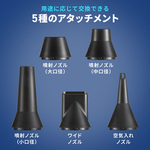 5��ނ̃m�Y�����t���B�Ï����Ƃ炷LED���C�g������