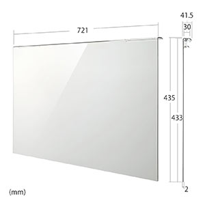 液晶テレビ保護パネル(32インチ対応・アクリル製) 200-CRT012の 液晶テレビ保護パネル(32インチ対応・アクリル製) 200-CRT012の