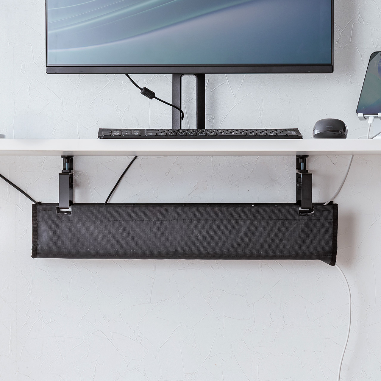 �P�[�u���g���[ ��60cm �N�����v�Œ� ��R���b�V���^�C�v �P�[�u���I�[�K�i�C�U�[ �P�[�u�����[ �z���� �P�[�u������ �z������ �d���^�b�v �u���b�N