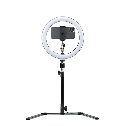 専用　スマホ撮影LEDリングライト 俯瞰撮影 Webカメラ コの字スタンド