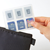 SDカード整理ケース（12枚収納・microSD収納トレー付）