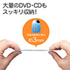 CD・DVD用不織布ケース（両面収納・5色ミックス） 200-FCD008MX