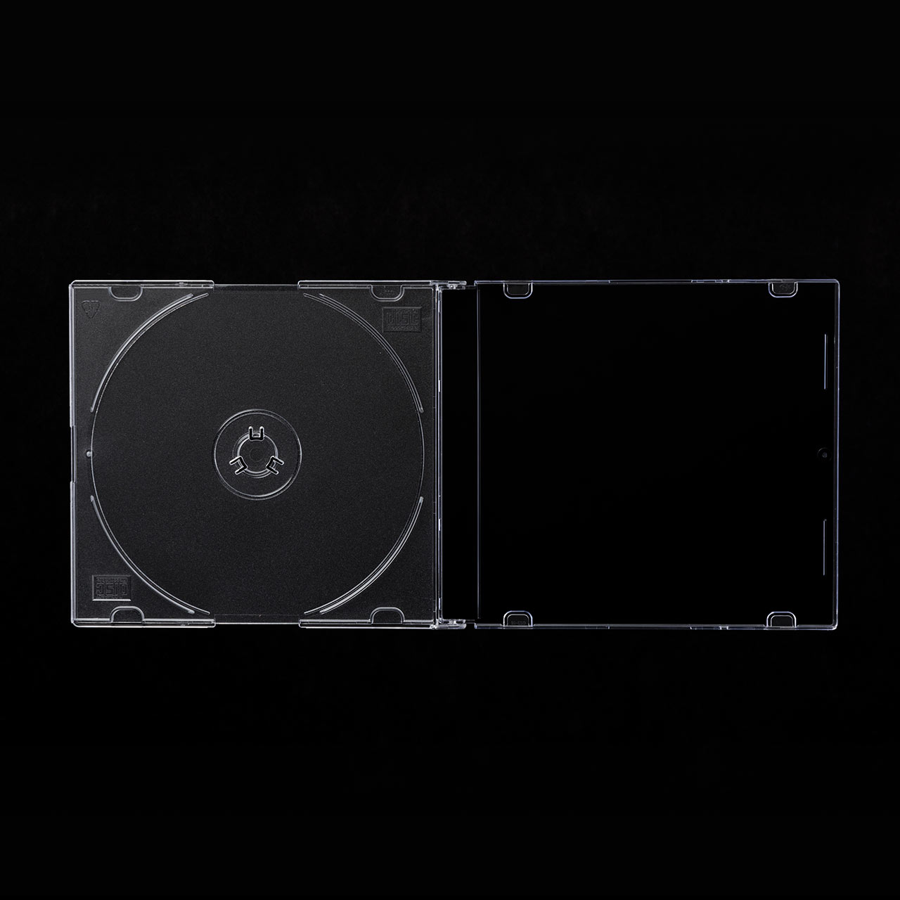 スーパースリムDVD・CD・ブルーレイケース（プラケース・クリア・薄型5.2mm・2000枚） 200-FCD031-2000C